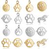 10pcs/lot Diy Love Pet Dog Paw Stainless Steel Charm Pendant Unicorn Flamingo Jewelry Bracelet Connector Charms
