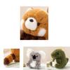 Adorable Animal Plush Toys Panda, Koala, Sloth, Hamster, Alpaca, Dinosaur, Short Plush Fabric, Pp Cotton Filling, Room Decor, Kids Gift