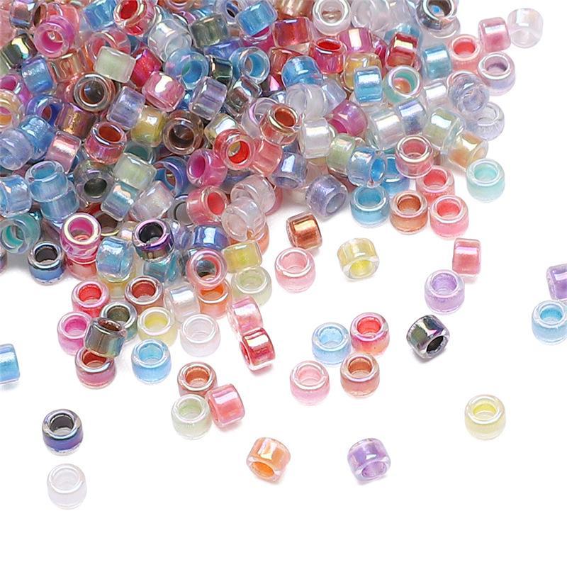 2.5mm Antique Fantasy Glass Rice Beads for DIY Handmade Jewelry