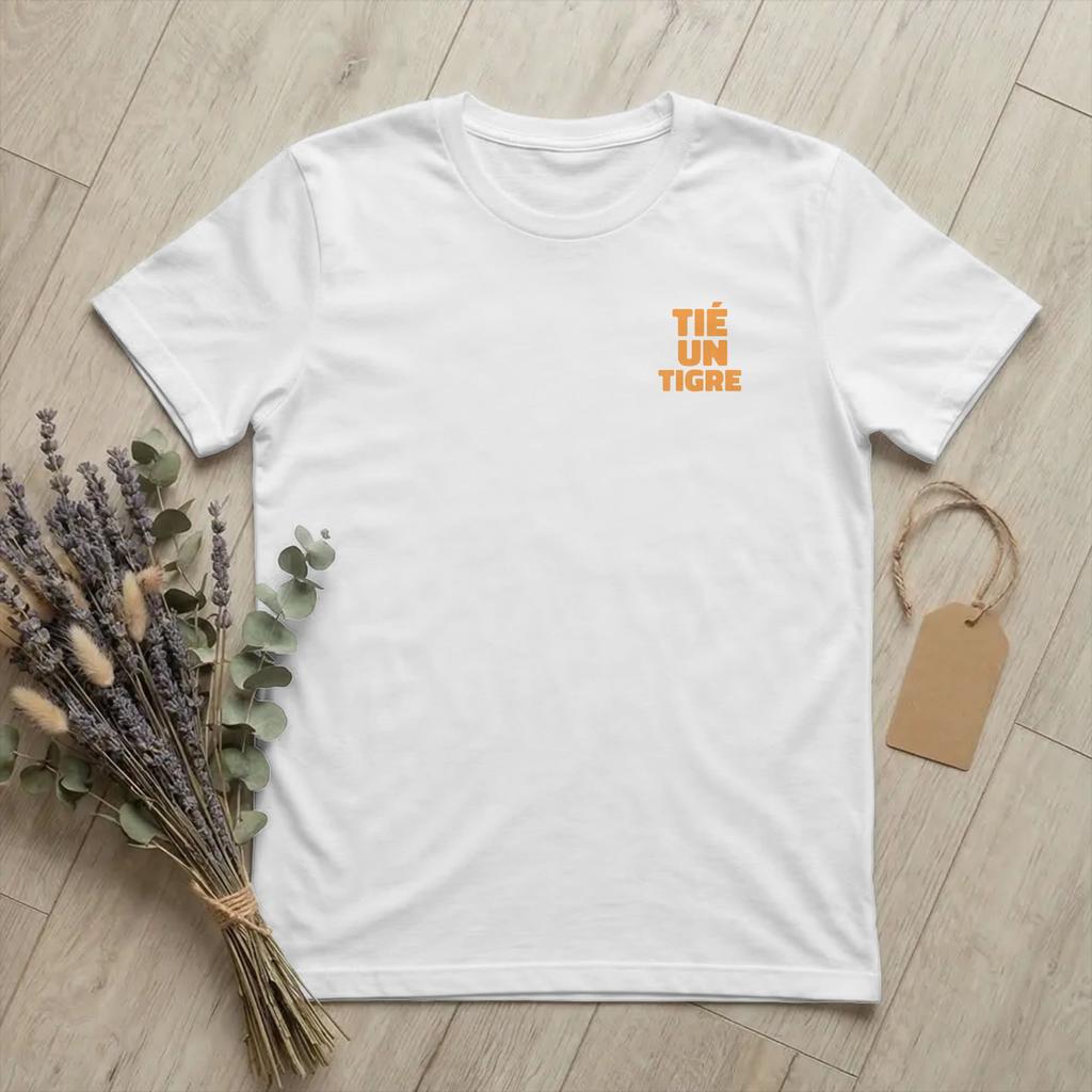 Unisexs Tie Un Tigre MarseilleExpression T Shirts Funny Drinking Cotton merch Novelty Short Sleeve Crewneck Tees Birthday TShirt