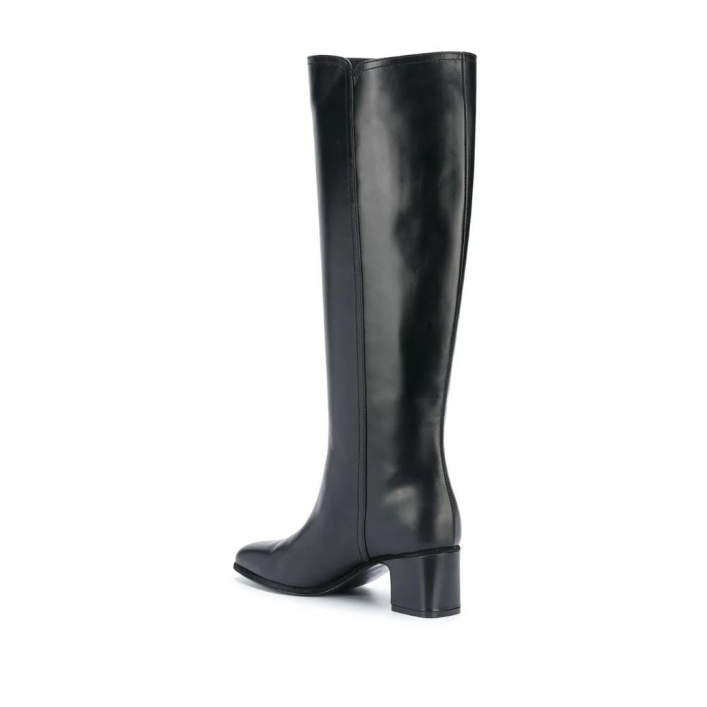 Salvatore Ferragamo Ferragamo Gancini Knee High Boots Black