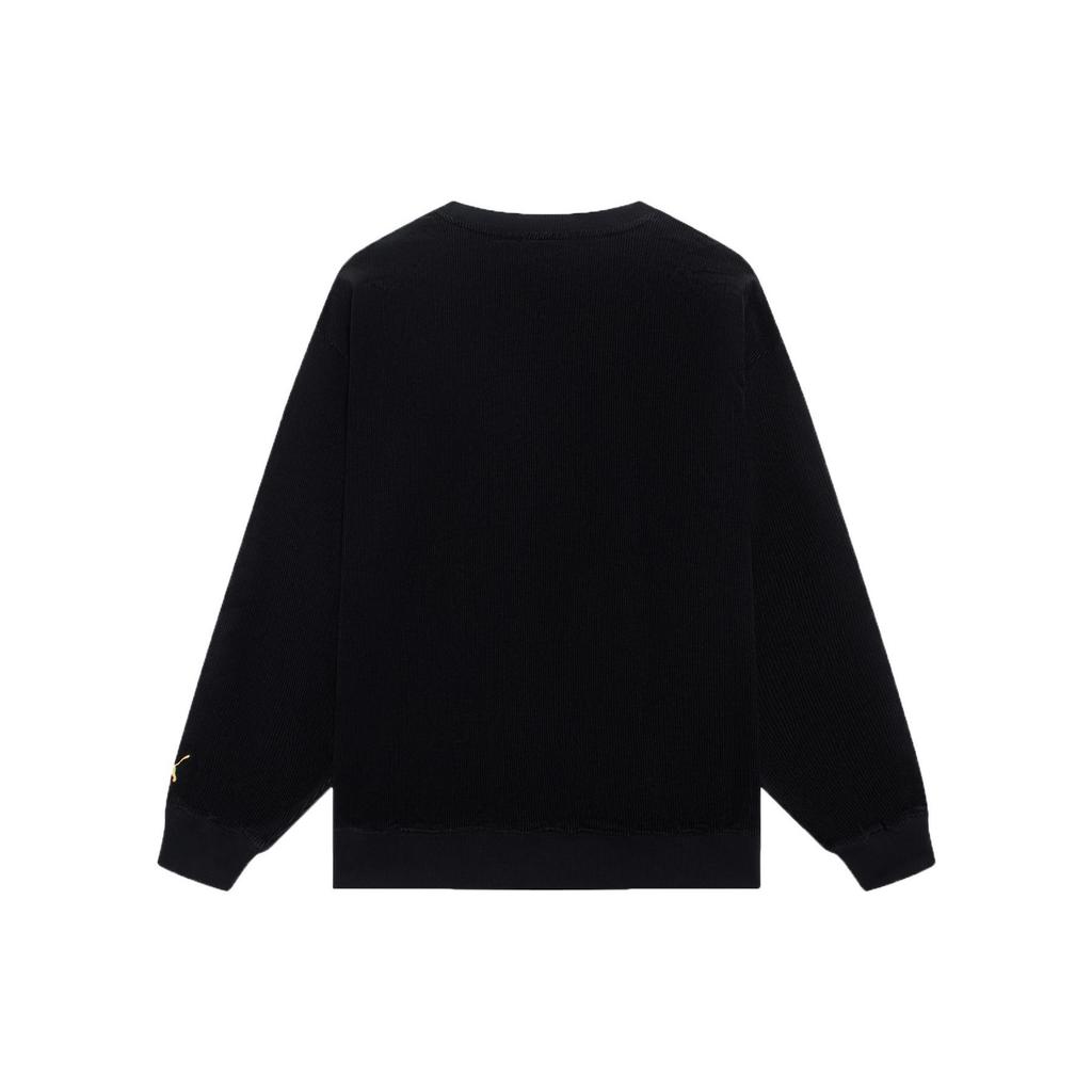 Puma Logo Print Crew Neck Pullover Sweatshirt Men Tops Black 539834-01