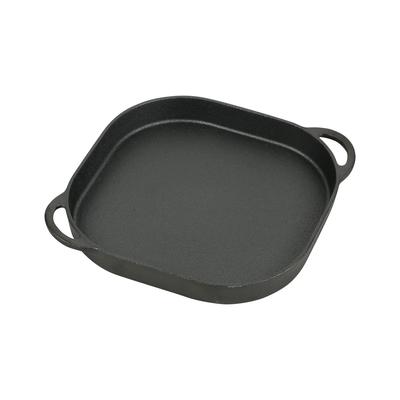 Kovový grilovací tanier s perleťovým povrchom 24 x 24 cm Plochý liatinový kompatibilný s IH kompatibilný s rúrou Sprout HB-6219