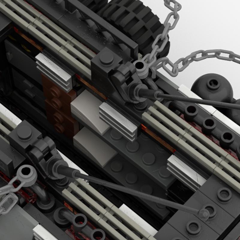 Non-Toxic Moc War Truck Apocalypse Waste Land Vehicle Surrounding Building Blocks Model Toys