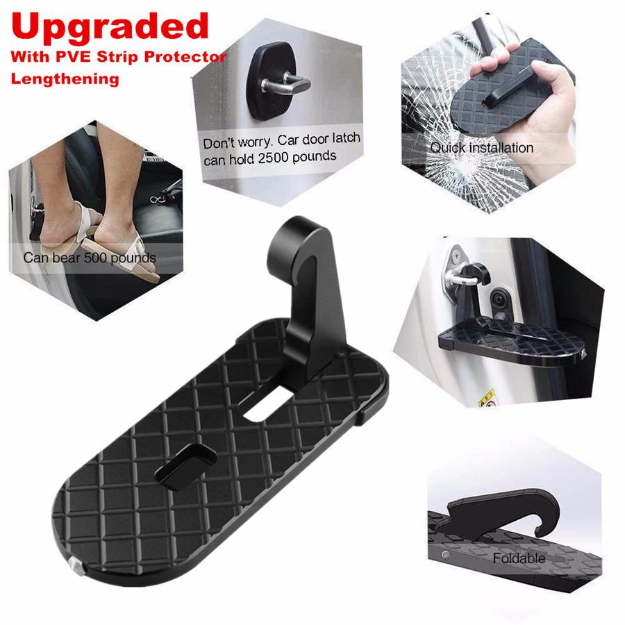 Universal Upgraded Lengthened With Rubber Protector Car Doorstep Vehicle Folding