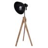 120 Cm Floor Lamp with Mango Wood, Metal Construction Multiple Style Options for Living Room, Bedroom, Home Office Decor