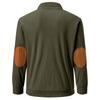 American Style Loose Sweatshirts Spring Autumn Men's Vintage Corduroy Stand-Up Collar Contrast Patchwork Casual Long-Sleeved Sweatshirt