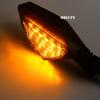 MDLUFY Motorrad-Blinker, 2 Farben, Universell einsetzbar, LED Sequenzieller Blinker, Fahrrad,