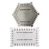 Hexagonal Paint Tool Stainless Steel Gauge Wet Film Comb