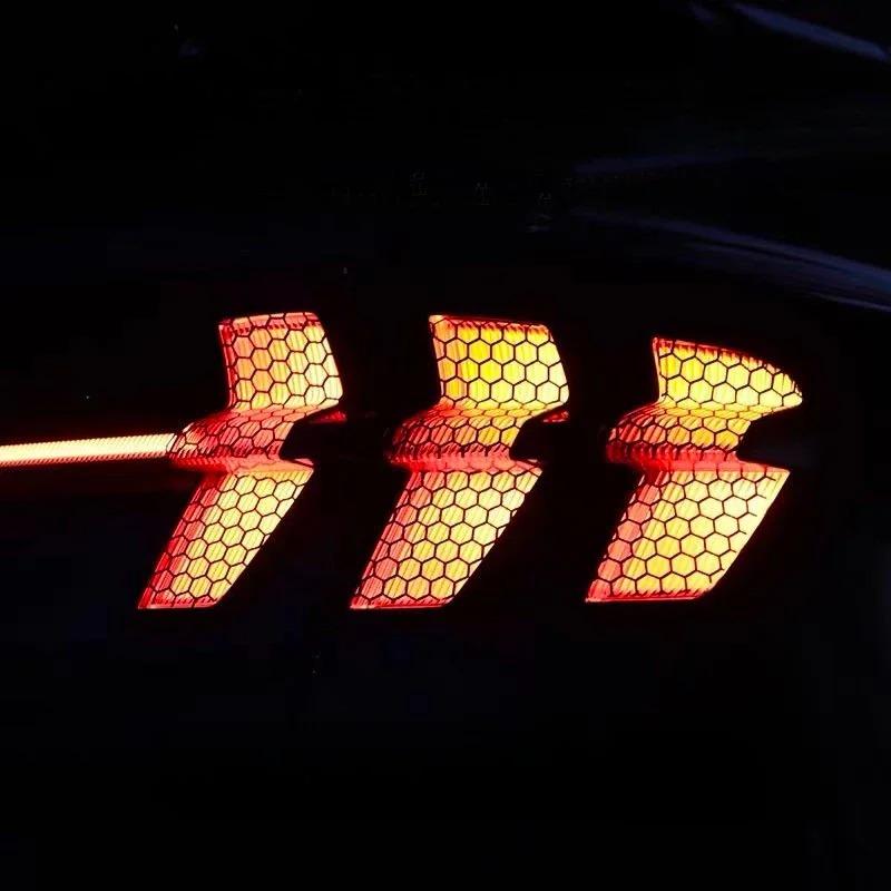 Tail Light Sticker for Ford Mustang Mach-E Honeycomb Lamp Sticker Creative Cellular Tail Light Film Car Modification Accessories
