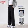 Langsha Women's High-Waist Wide-Leg Sweatpants