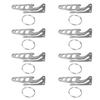 Stainless Steel Pocket Key Clip Bottle Opener Hex Wrench Multifunctional Tool for Outdoors