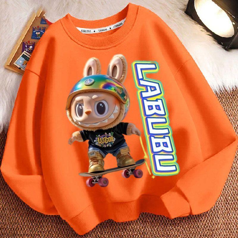Children's Casual Round-neck Hoodies, Cute Long-sleeved Hoodies for Boys and Girls In Spring and Autumn
