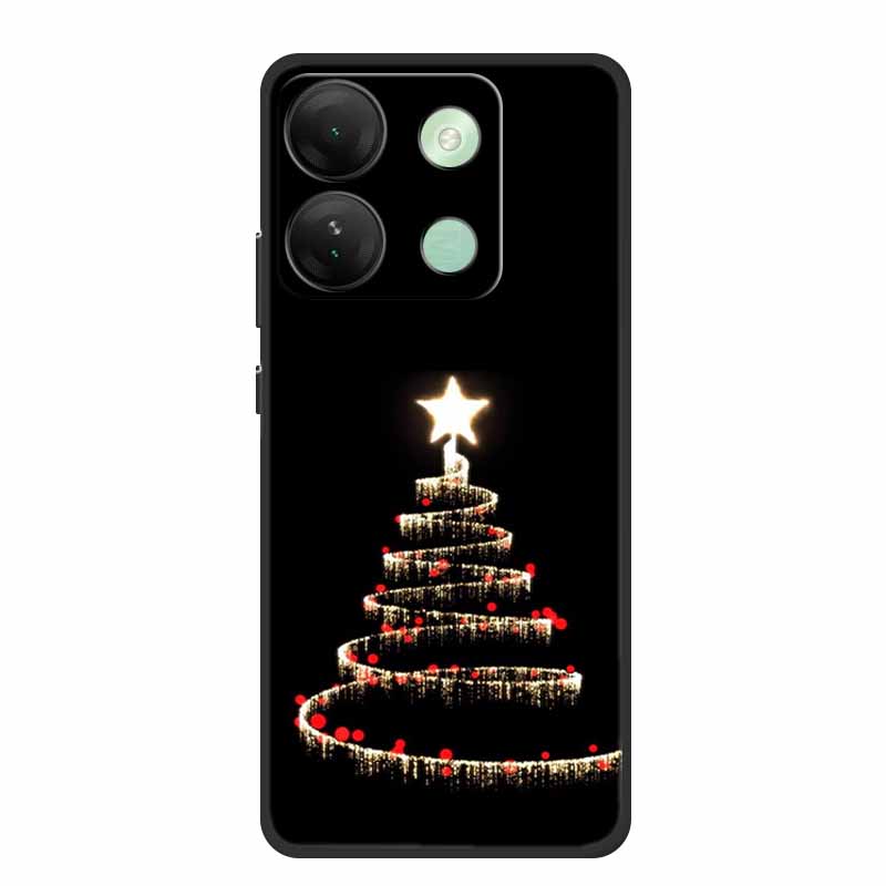 For Infinix Smart 7 HD Christmas Soft Case Silicone TPU Back Cover Phone Cases For Infinix Smart7 Plus X6516 Xmas New Etui Shell