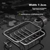Huxiansen Kitchen Faucet Storage Rack, Dishwashing Sink Rack, Sponge Brush Cloth Storage Rack, Kitchen Utensil Organizer