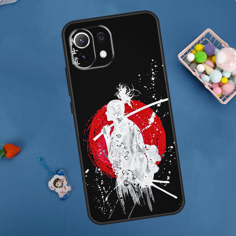 Japanese Bushido Samurai Case For Xiaomi 14 13 15 Ultra 11T 12T 13T 14T Pro POCO X7 Pro X3 X5 F5 F6 M6 X6 Pro Cover