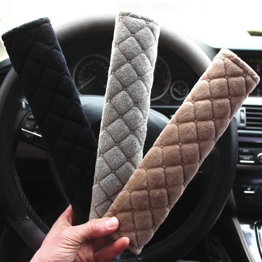 Car Seat Belt Cover Soft Seat Seatbelt Covers Safety Belts Shoulder Protection Warm Plush Adjustable Auto Interior Accessories