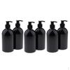 Bulk 6 Refillable Liquid Soap and Lotion Dispenser Bottles with Pump Oz