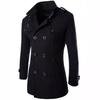 Men's Winter Commuter Coat Slim Mid-length Windbreaker Jacket