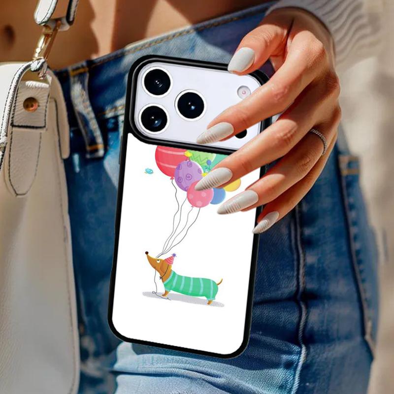 

Dachshund Sausage Dog Doxie Phone Case For iPhone 17 Air 14 15 13 12 Max Cover For Apple 14 15 16 16e 11 Pro Max Plus Coque iPhone 12or12pro