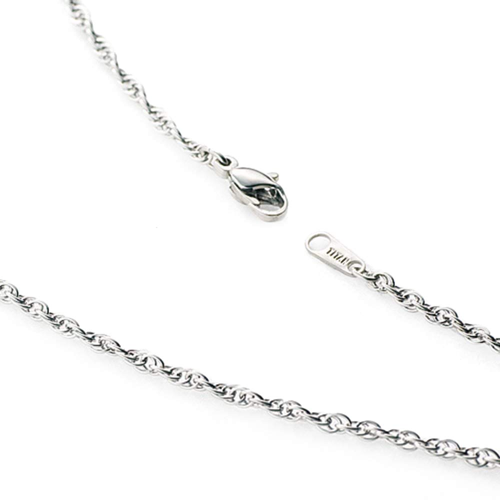 

Leger Chain Necklace Titanium 50cm Width Screw Made in Japan Metal Allergy Friendly SB50F 2.4mm