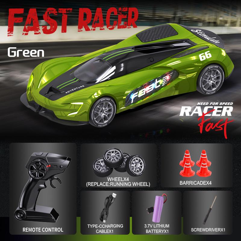 Children's High-Speed 2.4G RC Drift Racing Car - Four-Wheel Drive Simulation Toy
