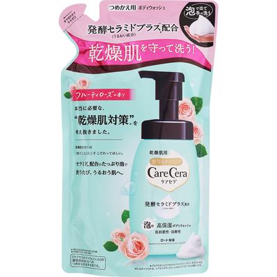 Carecera Bubble Moisturizing Body Wash - Fruity Rose Fragrance - Refill 385ml Dry/Sensitive Skin Body Soap Directions for Use: Apply an Appropri