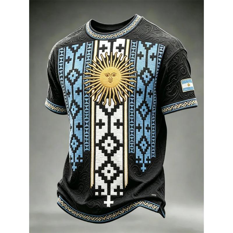 2026 Edition Argentine Fan Football Training T-Shirt - 3D Digital Printing - Comfortable and Breathable - Family Clothing