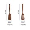 Little Wood Immortal Teak Long-Handle Slotted Spoon & Non-stick Stir-fry Spatula - Acacia Wood Kitchen Tool