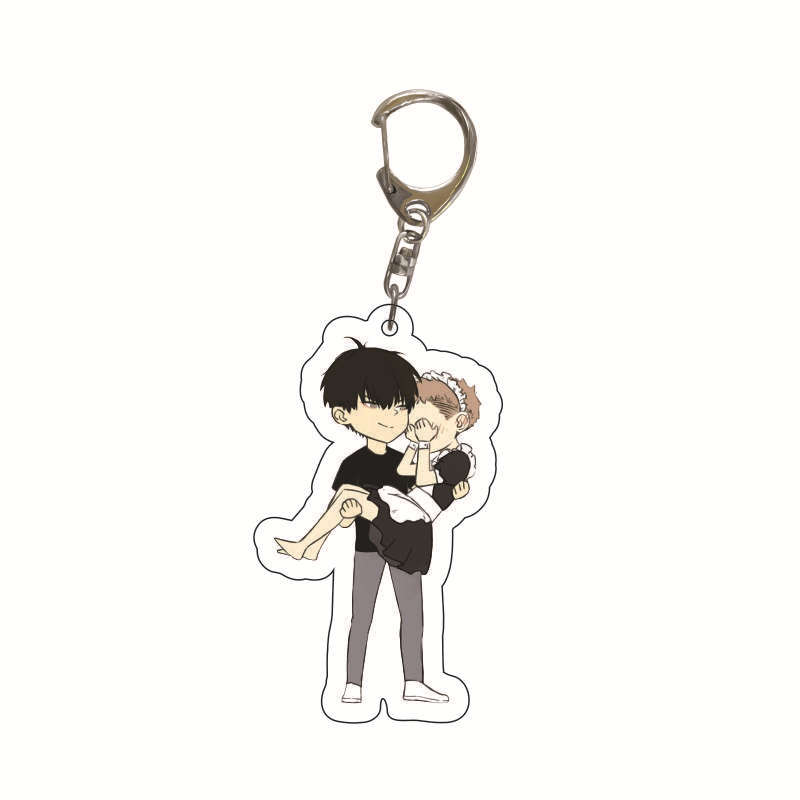 6CM Anime 19 Days Keychain Mo Guanshan Old Xian He Tian Jian Yi Manga Youth Acrylic Pendant Figure Key Chain For Children Gifts