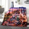 Gta Personalized Text Blanket Multi-purpose Customizable Blanket Warmthful Decor for Office Chair Bedding Livingroom Seaside Ideal for All Seasons