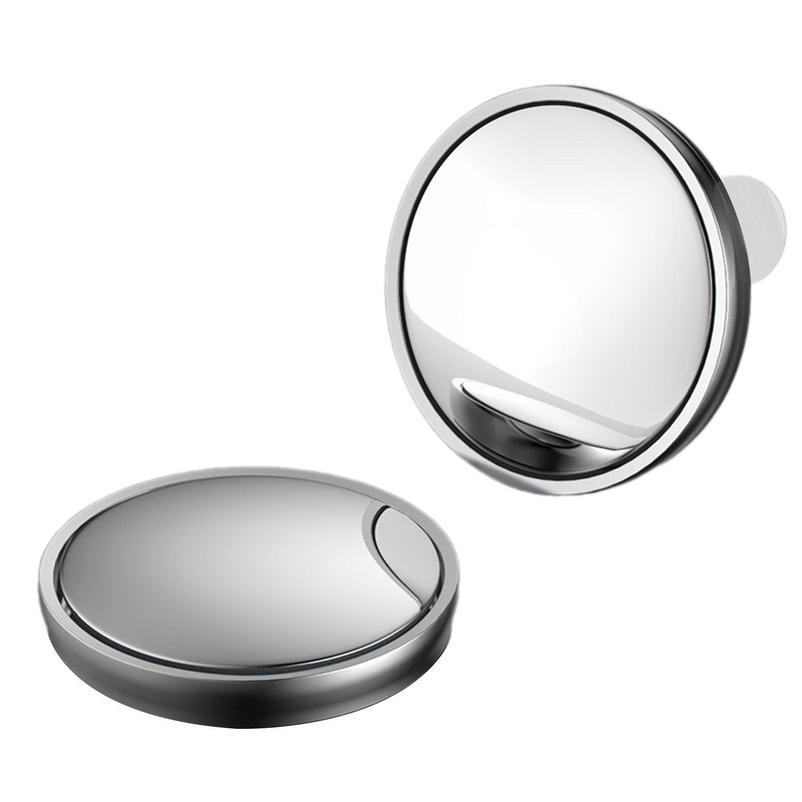 

2 шт., круглое стекло для слепых зон, регулируемое на 360 градусов, безопасное вождение, широкоугольное выпуклое стекло, набор для автомобильных аксессуаров серебряный