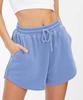 Grenzüberschreitende unabhängige Station Amazon Mode Damen Sportshorts lässig locker Sommer mittlere und hohe Taille einfarbige Shorts Damen