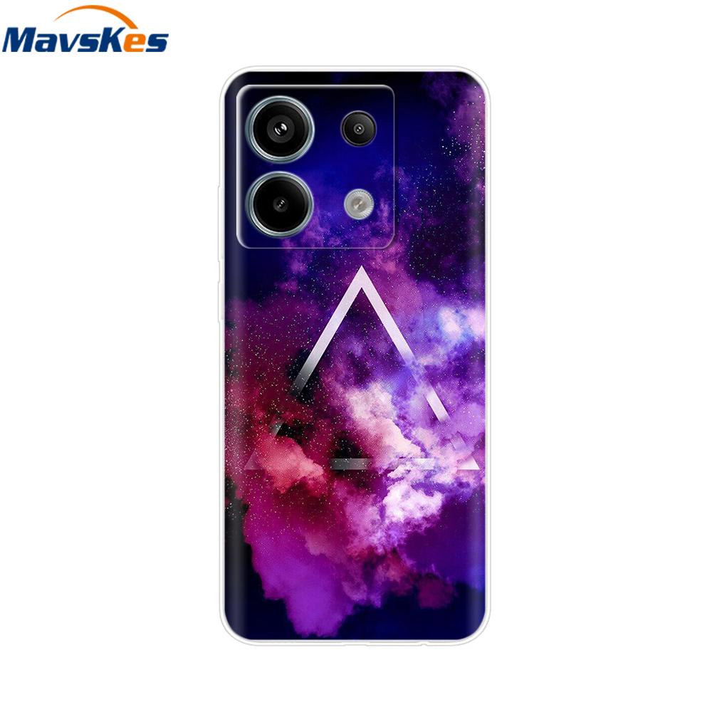 Handyhülle Für Xiaomi Redmi Note 13 Pro 5G Rückseite Niedlich Stoßfest Weich Klar Silikon TPU Für Redmi Note13 Note 13 Pro Funda