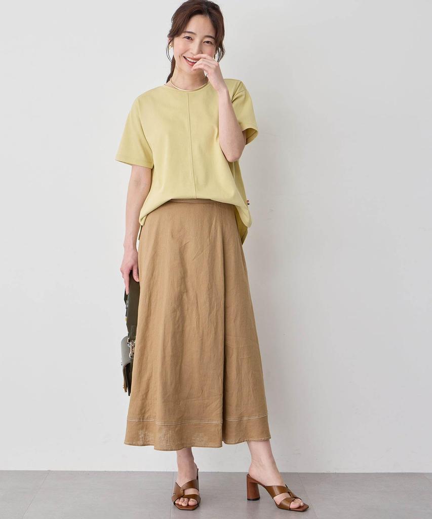 Petit Honfleur Cooler Touch Round Hem Size M T-Shirt, Women's, 521971, Yellow,