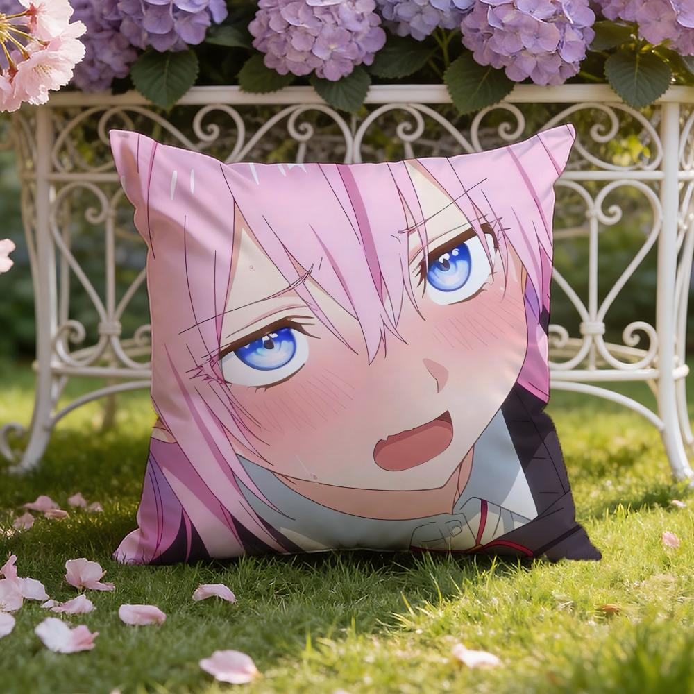 Anime S-Shikimori's Not Just a Cutie Cushion Cover Home & Car Dual-Scene Pillow Cover: Reversible for Premium Comfort