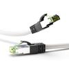 Cordon de raccordement rj-45 - goobay - 1 m - sftp - cat 8.1 - sans halogène, blanc