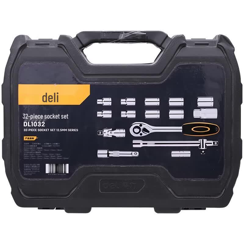 Deli 32-Piece Socket Set 12.5mm