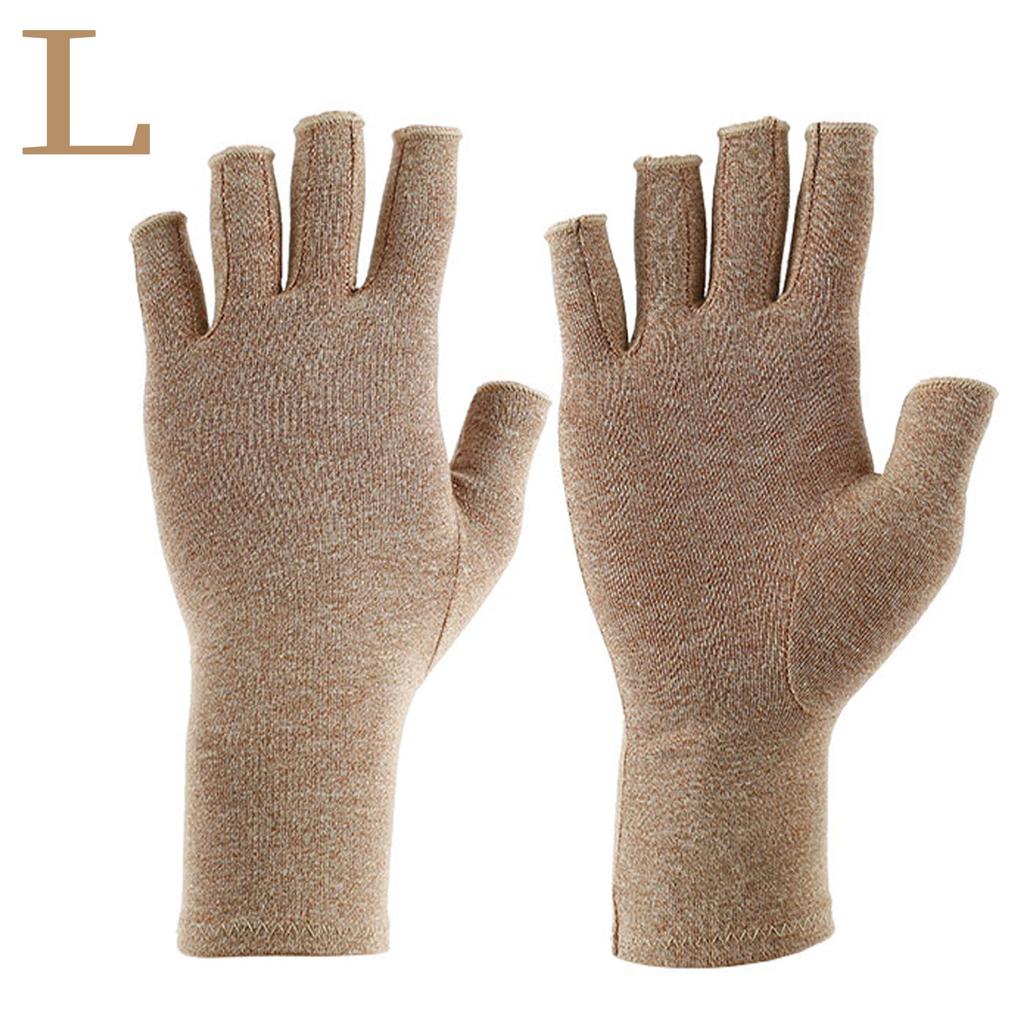 Compression Arthritis Gloves Wrist Support Therapy Wristband Half Finger Compression Gloves Joint Pain Relief Cycling Gloves