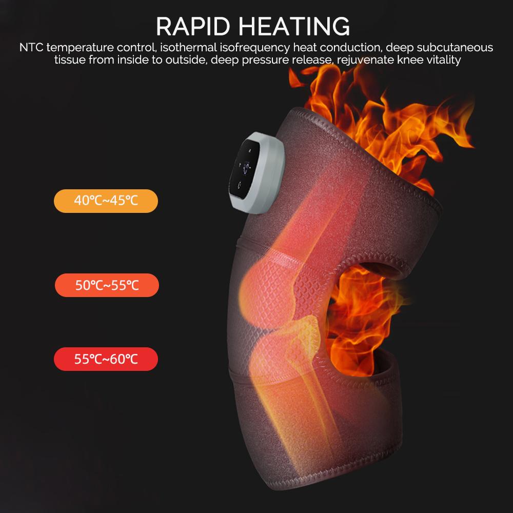 3 IN 1 Heating Vibration Knee Pad Shoulder Pad Elbow Pad Electric Knee Protection Massage Warm Compress