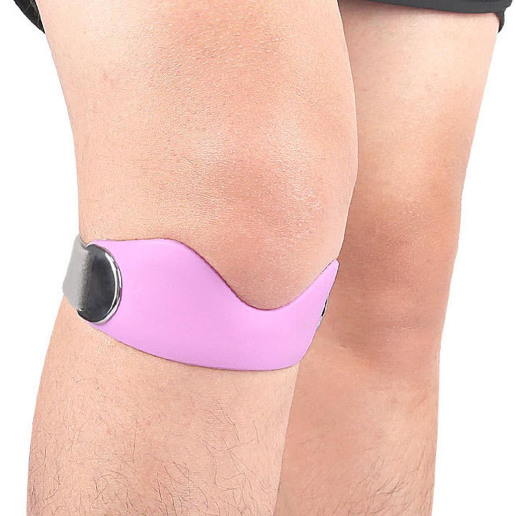 Patellar Tendon Support Strap Silicone Patella Knee Strap Adjustable Patella Band for Basketball Football Running Sport