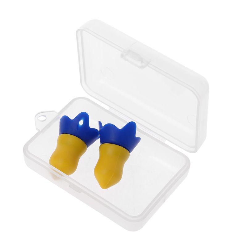 Cheap 1 Pair Silicone Flight Earplugs Noise Cancelling Reusable Ear Plugs For Airplanes Hearing