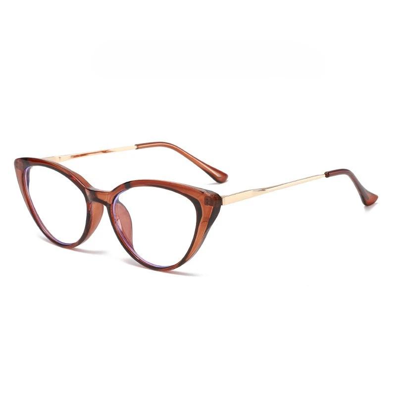 New Retro Cat-Eye Anti-Blue Light Myopia Glasses High Definition Ultra-Lightweight Eyewear Unisex Minus Diopter 0 To -4.0