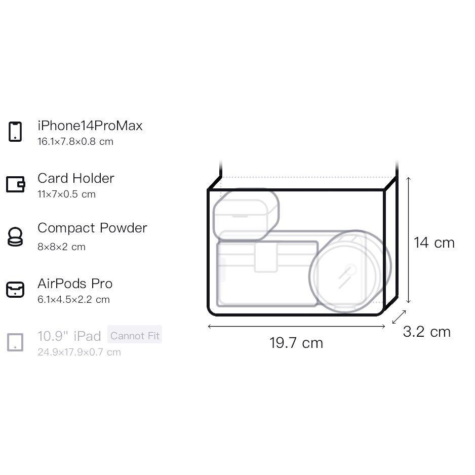 Coach Signature Canvas 20 Slim Color Block Pattern Chain Coated Canvas Crossbody Shoulder Bag Small Women bags Silver Beige Brown CAR12-SVPWH
