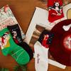 GGRN Women's Christmas Socks_W-L-202 Christmas Masterpieces