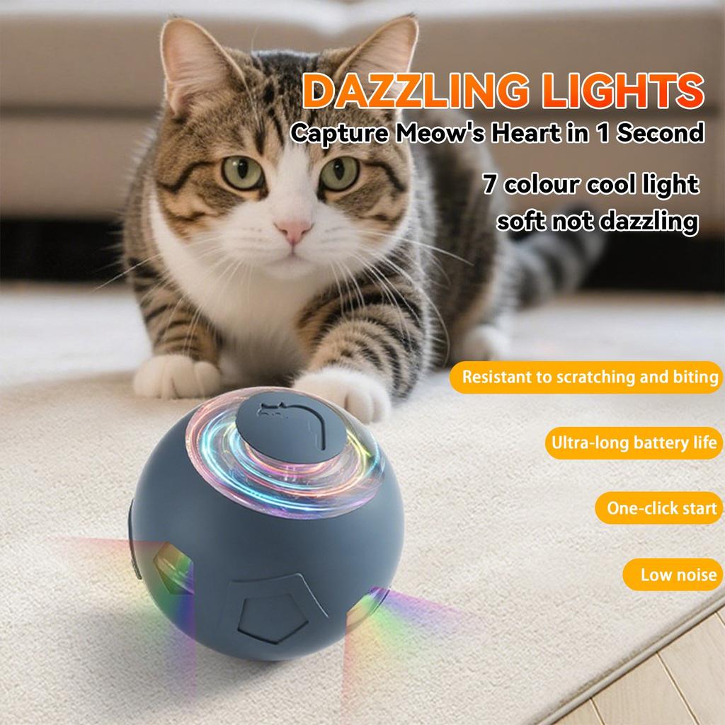 Dog Toys Electric Owl Jumping Ball, Interactive Dog Toy Activity Ball For Dogs With Batteries, Automatic Moving Ball And Plush Cover For Small