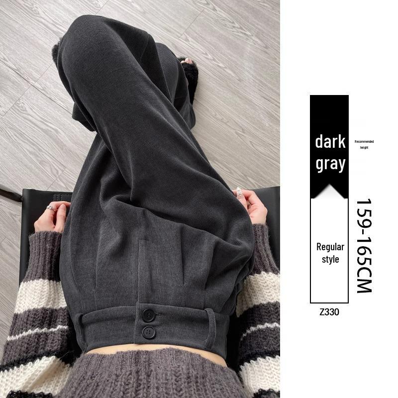 

145см Белые женские шениловые брюки с драпировкой и высокой талией, миниатюрный XS150, осень/зима, прямые от узких к широким, длиной до пола. 2XL (131-150lbs)