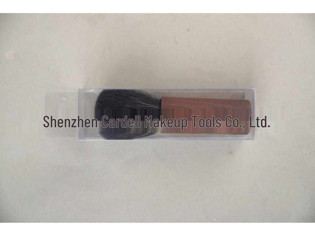Compact Chubby Nail Dust Brush - Log Style Powder & Blush Brush for Hair Sweep and Makeup Application