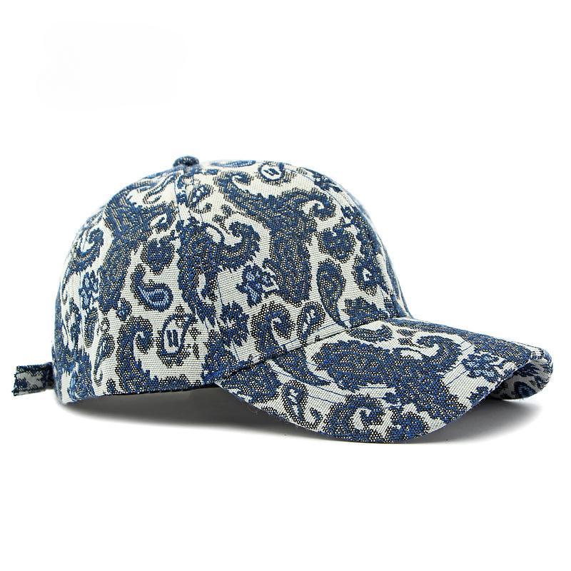 Fashional Men's Hardtop Baseball Hat Unisex Bohemian Plaisey Boho Totem Graffiti Streetwear Visors Sun Protection Hat For Women
