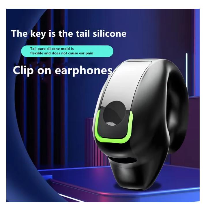 2025 Earphone Clip Wireless Bluetooth Headphone Air Conduction Headset High Quality TWS Auriculares Sport Noise Canceling